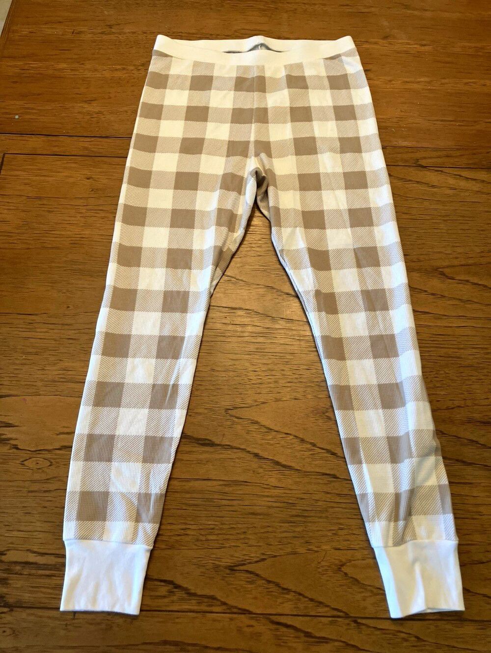 Old Navy Active Women's Plaid Leggings L Ankle High Rise Stretch Elastic Waist